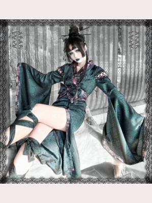 Serpent Gothic Kimono Outfit 3pc Set by Blood Supply (BSY54)